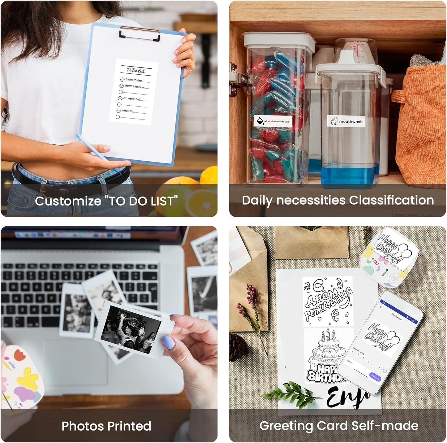 Velloria™ Mini Portable Thermal Sticker Printer