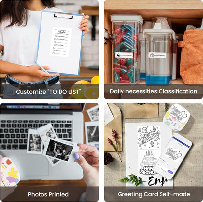 Velloria™ Mini Portable Thermal Sticker Printer